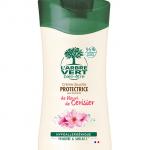 Douche fleur cerisier arbre vert